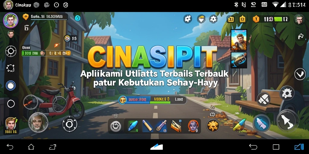 Screenshot utama CINASIPIT menampilkan antarmuka utilitas yang sederhana dan fungsional.