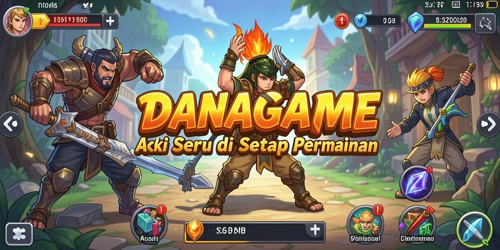 Tampilkan gameplay seru dan mendebarkan dari DANAGAME.