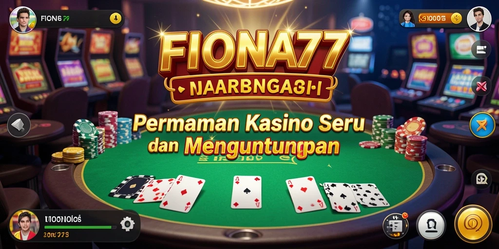Tampilan gameplay seru dari aplikasi kasino FIONA77
