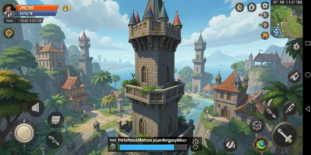 Screenshot gameplay JP6789 menampilkan strategi pertahanan yang menantang.