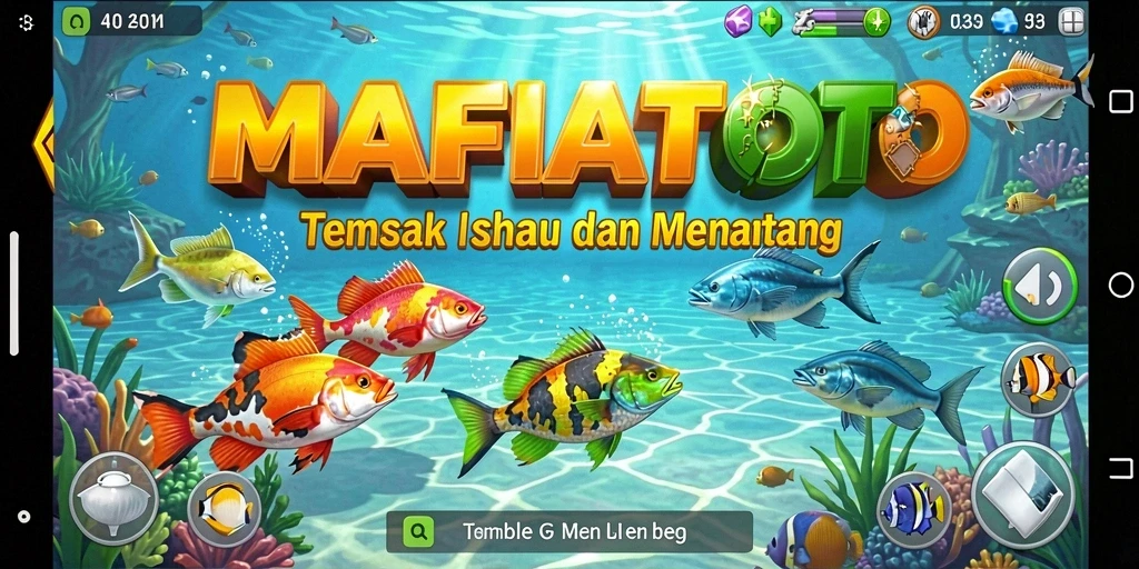 Screenshot gameplay MAFIATOTO yang menampilkan aksi tembak ikan yang seru.