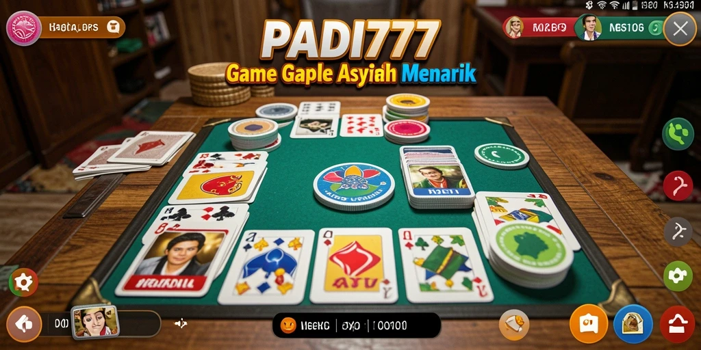 Gameplay seru Gaple dengan teman-teman di PADI777.