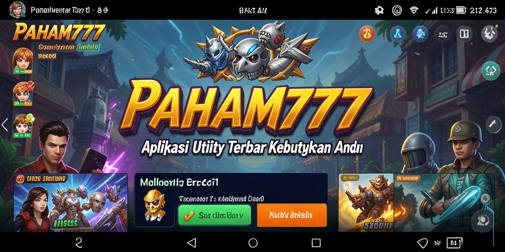Tampilan antarmuka PAHAM777 yang modern dan fungsional.