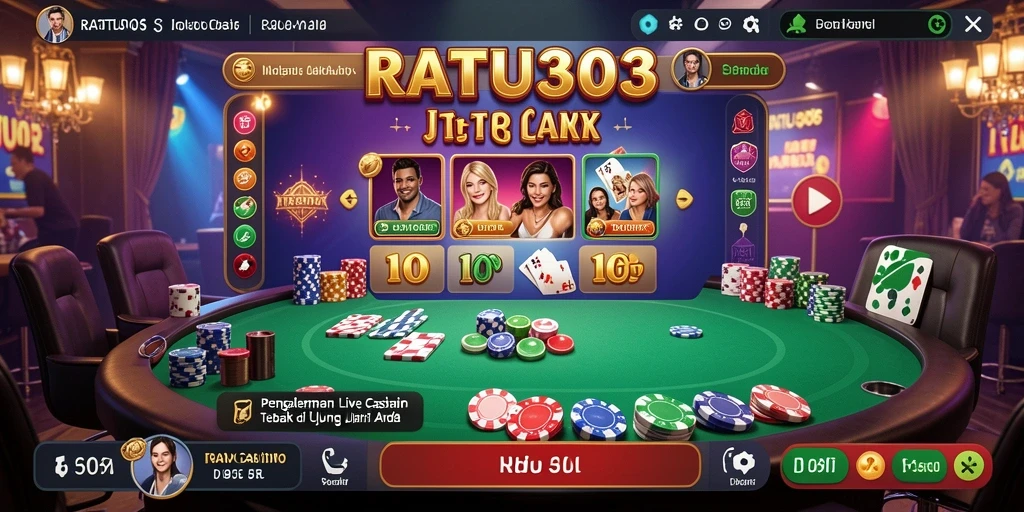 Gameplay Live Casino yang mendebarkan di RATU303.