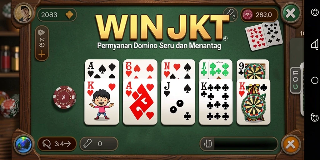 Tampilan gameplay seru dan interaktif pada WINJKT.